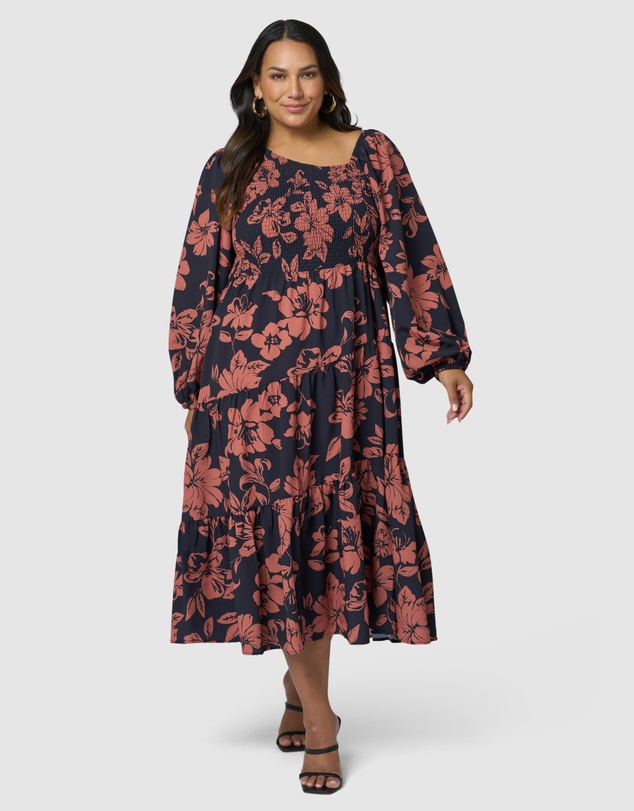 Something 4 Olivia - Lauren Asymmetric Midi Dress