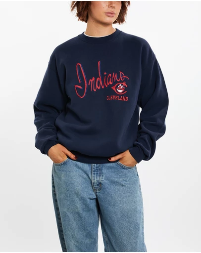 Vintage by The Real Deal - Pre Loved - 90s MLB Cleveland Indians Sweatshirt