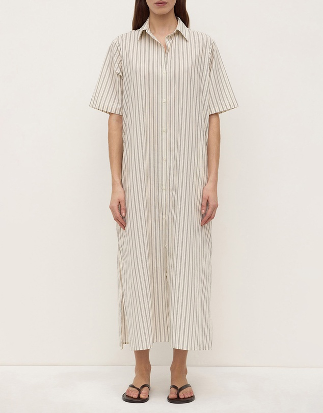Assembly Label - Ria Stripe Midi Shirt Dress