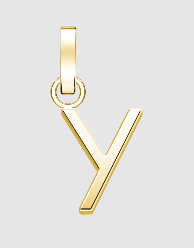 Rosefield - Pendant Gold Tone Letter Y