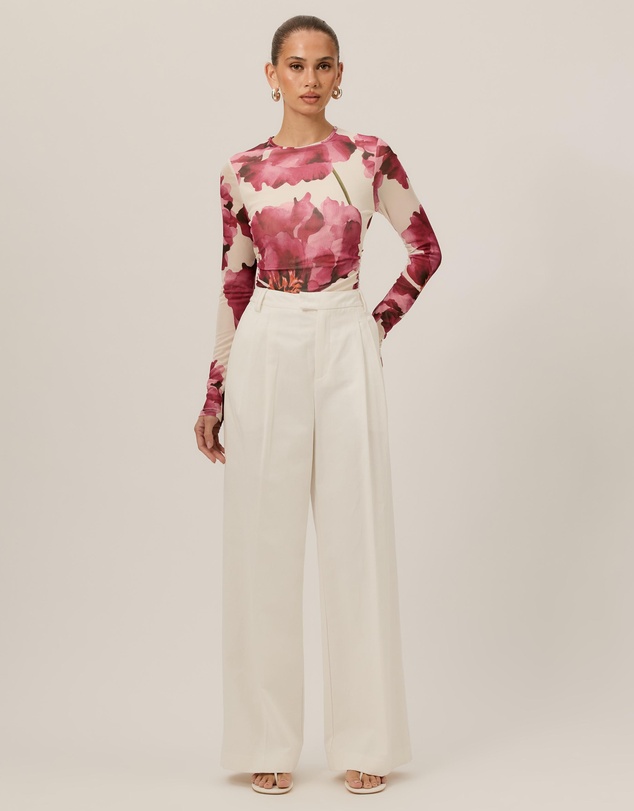 Tussah - Eloise Printed Mesh Top