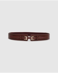 Belle & Bloom - London Fog Leather Waist Belt