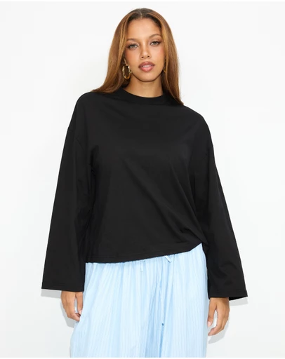 Dazie - Nostalgia Oversized Long Sleeve Tee