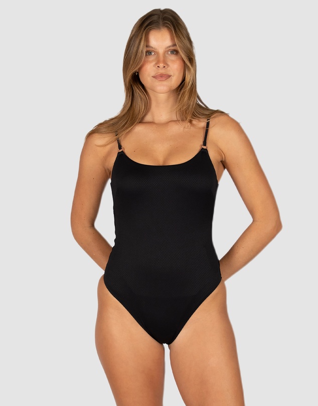 Baku Swimwear - Rococco Minimulist High Leg One Piece Swimsuit