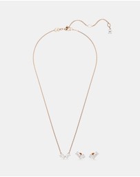 Swarovski - Mesmera Set, Pear Cut, Octagon Cut, White, Rose Gold-Tone Plated