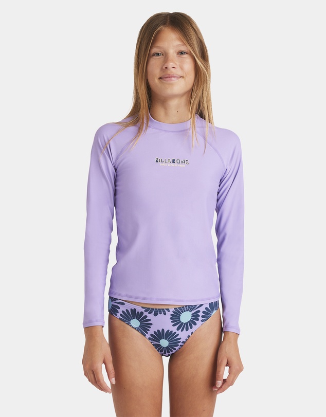 Billabong - Girls 8 to 16 heat Wave Long Sleeve Rash Vest