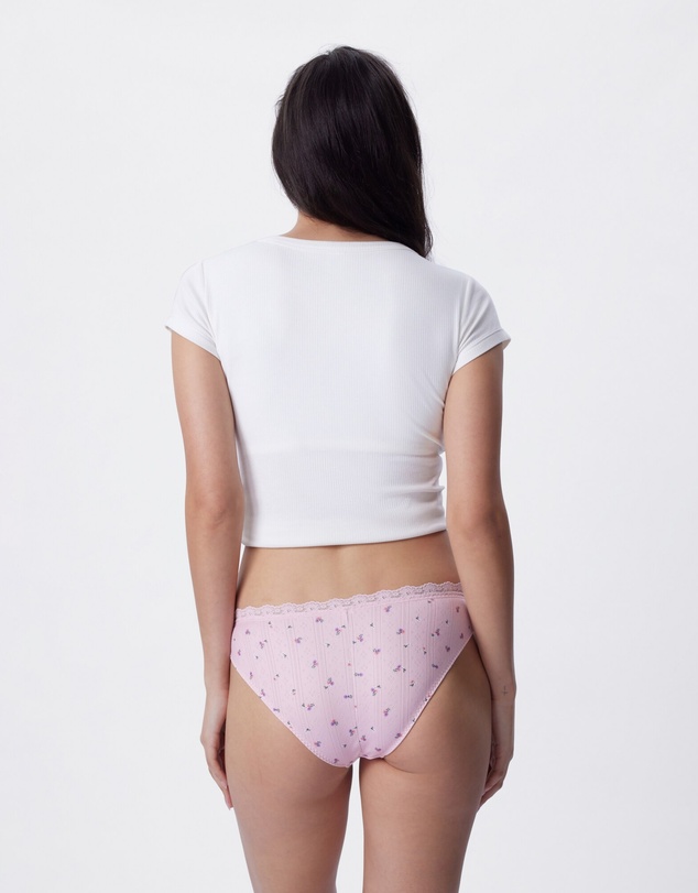Bras N Things - Alba Brazilian Knicker - Print Ditsy Floral