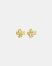 Zoe Olivia - 9K Gold Rainbow Petal Stud Earrings