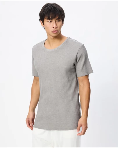 Surrounded By Ghosts - The Onyx Slim Waffle Knit T-Shirt