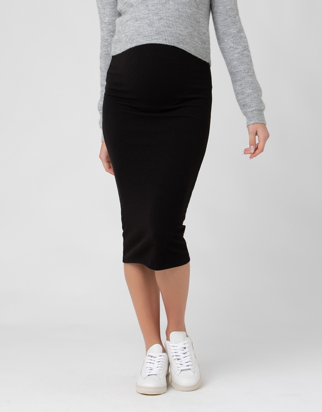 Ripe Maternity - Ribbed Knit Pencil Skirt