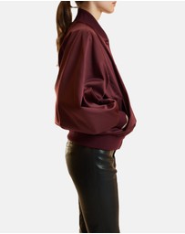 Cynthia Rowley - Satin Bomber Jacket