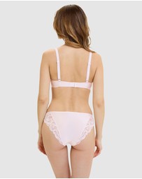 Sans Complexe - Carla Satin Microfibre & Lace Bikini Brief