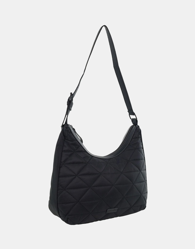 Pierre Cardin - Pierre Cardin Ladies Nylon Geometric Hobo Bag