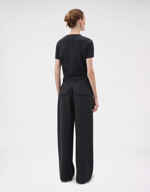 Oroton - Wool Flat Front Pants