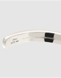 Kuzzoi - ICONIC EXCLUSIVE - Bracelet Male Bangle Twist 925 Sterling Silver