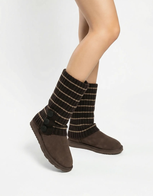 Ozwear Connection Uggs - Ugg Cardy Stretchy Knit Leg Warmers Slouch Socks
