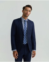 Oxford - Auden Wool Checked Suit Jacket