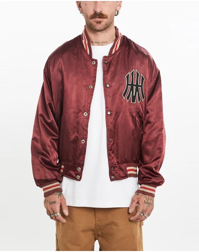 Vintage by The Real Deal - Pre Loved - Vintage 90s MLB New York Yankees Baseball League Satin Bomber Jacket