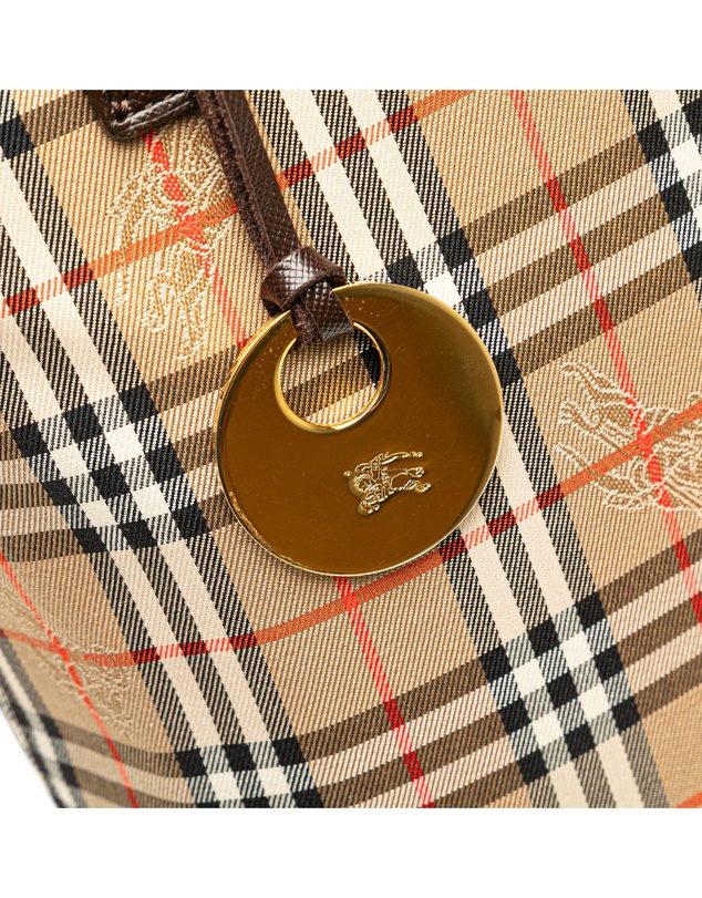 Pre-Loved by Azura Reborn - Pre-Loved Burberry Haymarket Check Canvas Tote