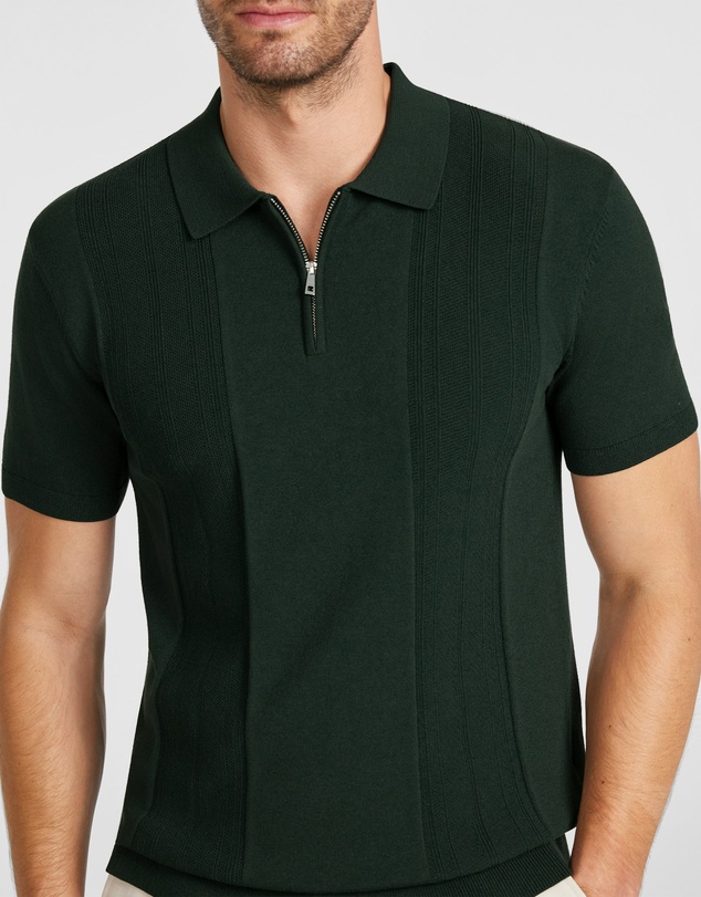 Tarocash - Stilone Zip Knit Polo