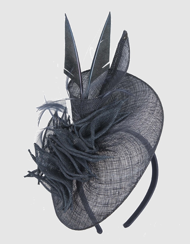 Max Alexander - Sinamay Navy Racing Fascinator