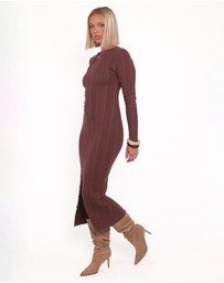 Petal & Pup - Valia Midi Dress - Espresso