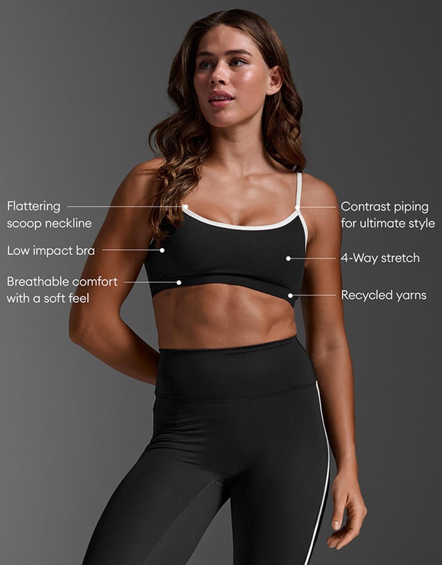 2XU - Fluid Contrast Strappy Bra