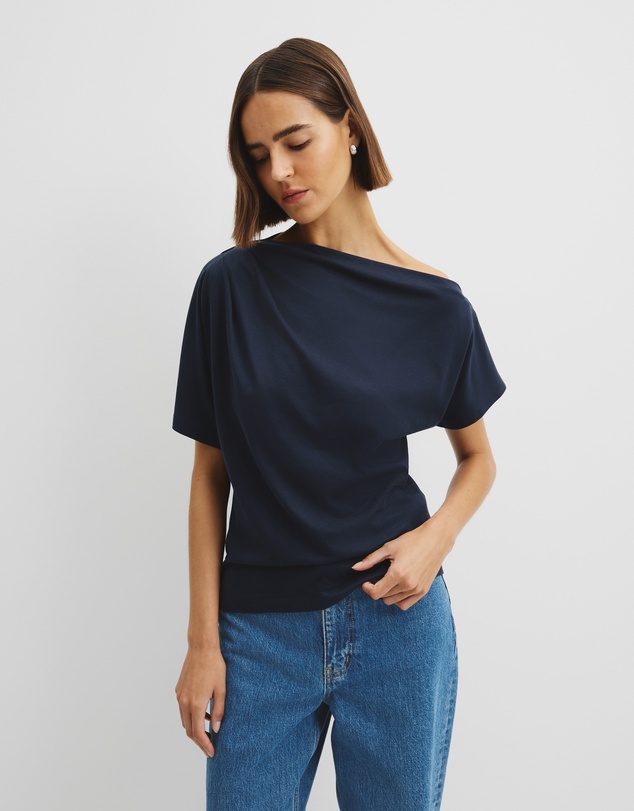 Country Road - Australian Cotton One Shoulder T-shirt