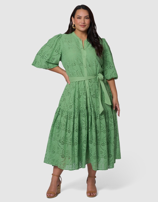 Something 4 Olivia - Juno Broderie Midi Dress