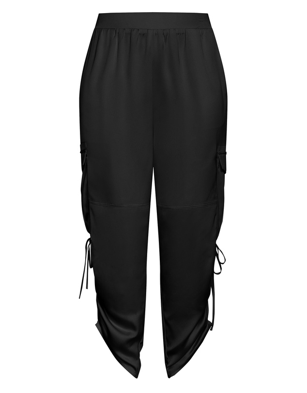 City Chic - Cargo Castle Satin Pant