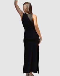 Passionata - Ava Jersey Plunge Neck Long Beach Dress
