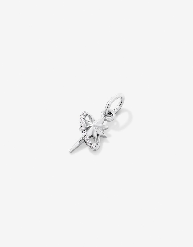 Michael Hill - Star Motif Micro Pendant with Cubic Zirconia in Sterling Silver