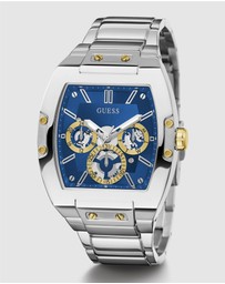 GUESS - Phoenix Silver Tone & Blue
