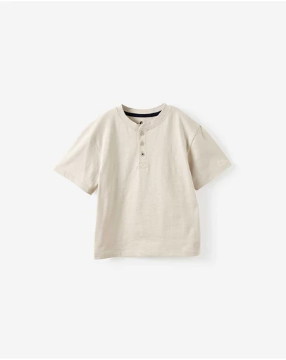 Cotton On Kids - Slub Henley Tee