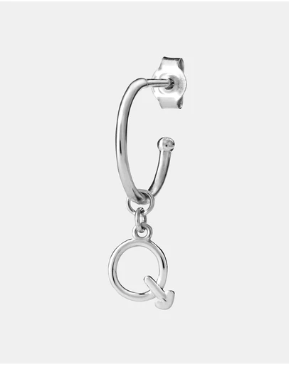Karen Walker - Q Initial Love Letter Hoop
