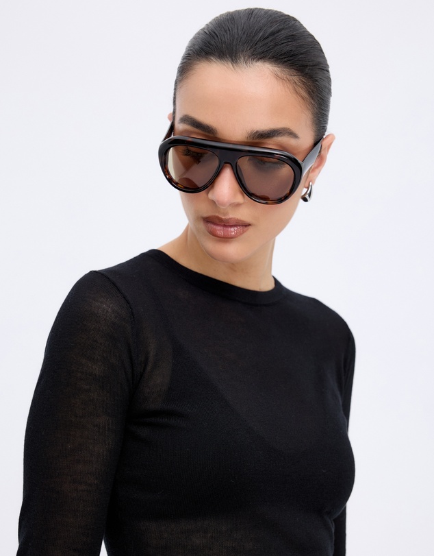 Minima Esenciales - Haze Semi Sheer Knit Top