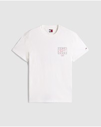 Tommy Jeans - Regular Sign Spray Short Sleeve T-Shirt