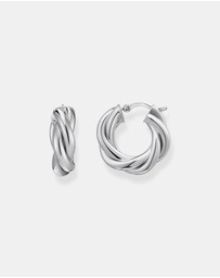THOMAS SABO - Hoop earrings in intertwined design silver