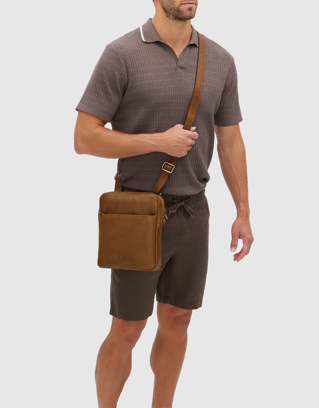 Republic of Florence - Gaius Tan Leather Satchel Bag