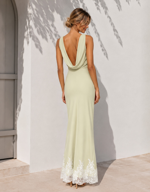 Esther & Co - Thaissia Dress - Sage Siren