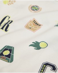 Country Road - Cotton Tennis Motif T-shirt
