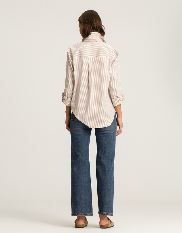IDA+S - Matilda Oversized Stretch Cotton Blouse