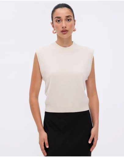 Minima Esenciales - Naya Cashmere Blend Knitted Top