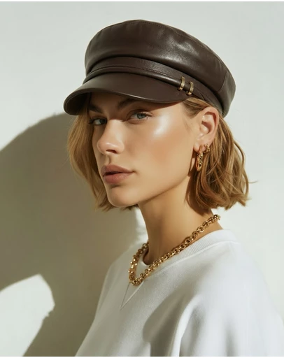 Mossée - Isla PU Leather Hat