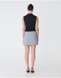 Forcast - Dina Mock Neck Knit Top