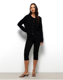 AERE - Nia Cotton Cashmere Blend Cardigan