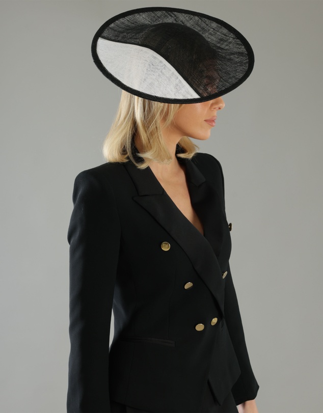 Morgan & Taylor - Niah Plate Fascinator in Black