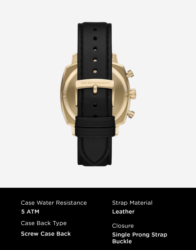 Emporio Armani - Black Chronograph Watch
