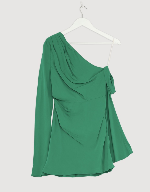 Revibe - Repaired Shona Joy Rio Off Shoulder Mini Dress - AU 8