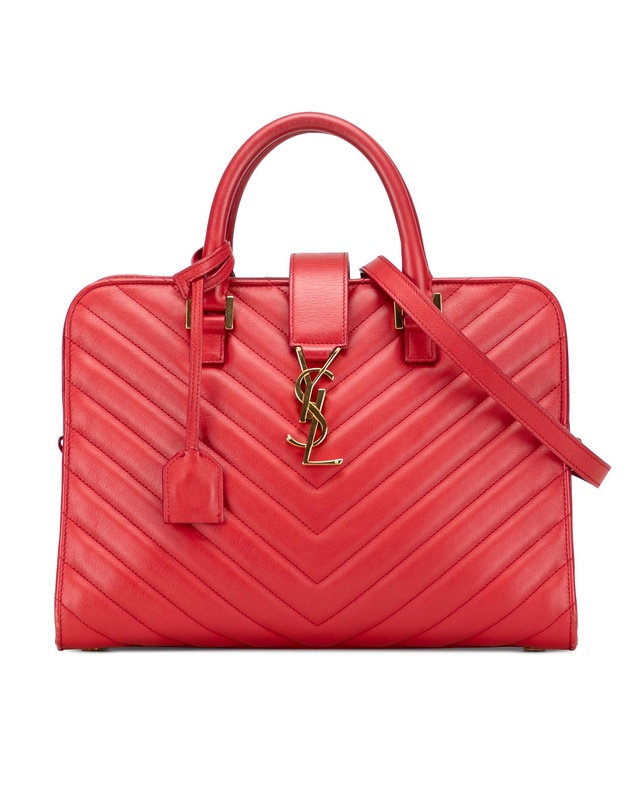 Pre-Loved by Azura Reborn - Pre-Loved Small Chevron Calfskin Monogram Cabas Satchel